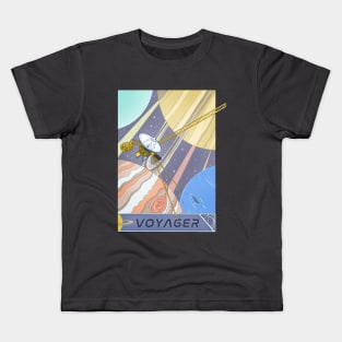 Voyagers Spacecraft Illustration Kids T-Shirt